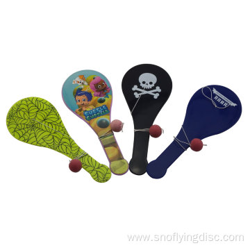 Mini plastic paddle catch beach racket for children